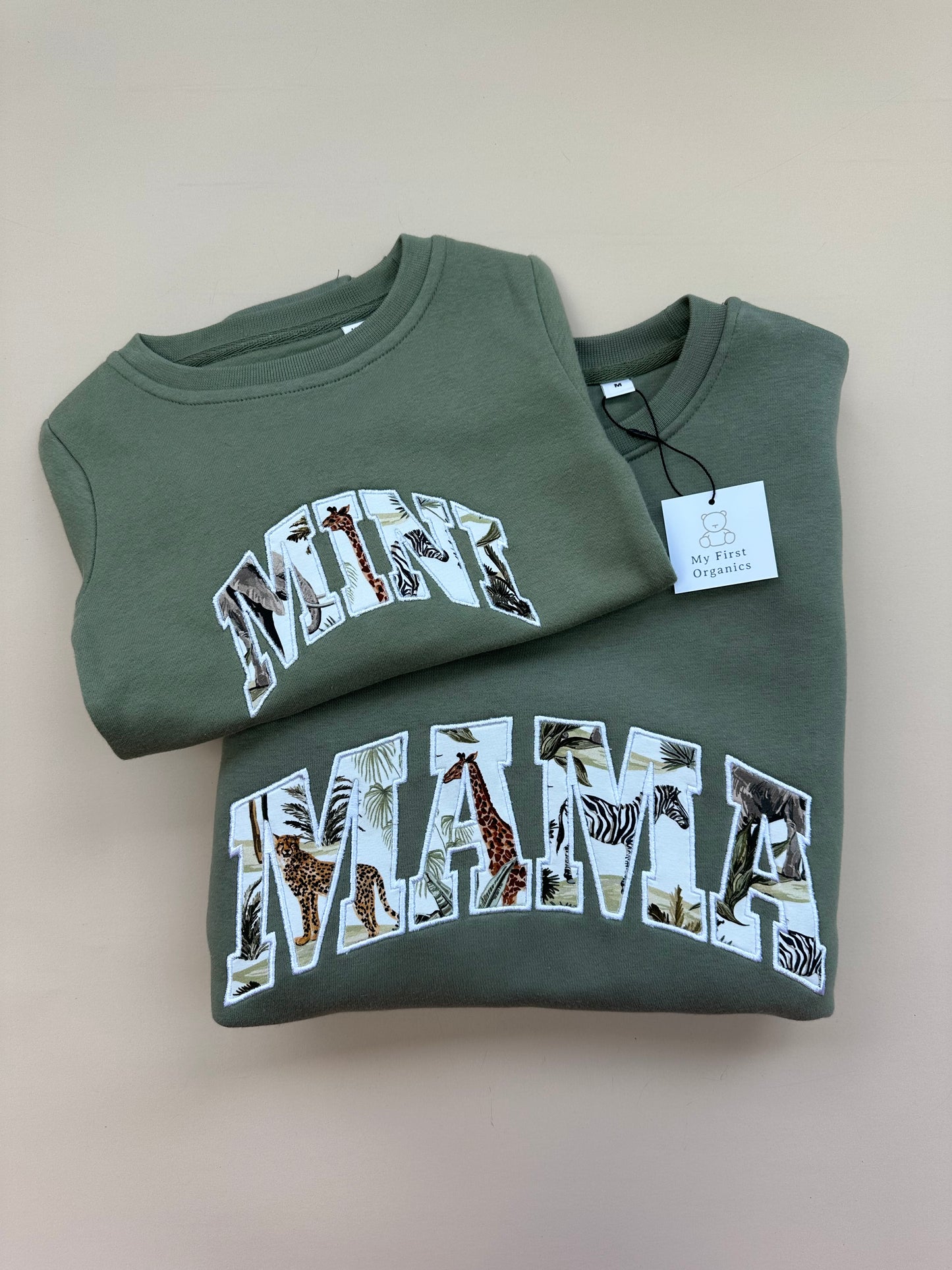 Custom ADULT & MINI matching Appliqué Sweaters - choose your fabric