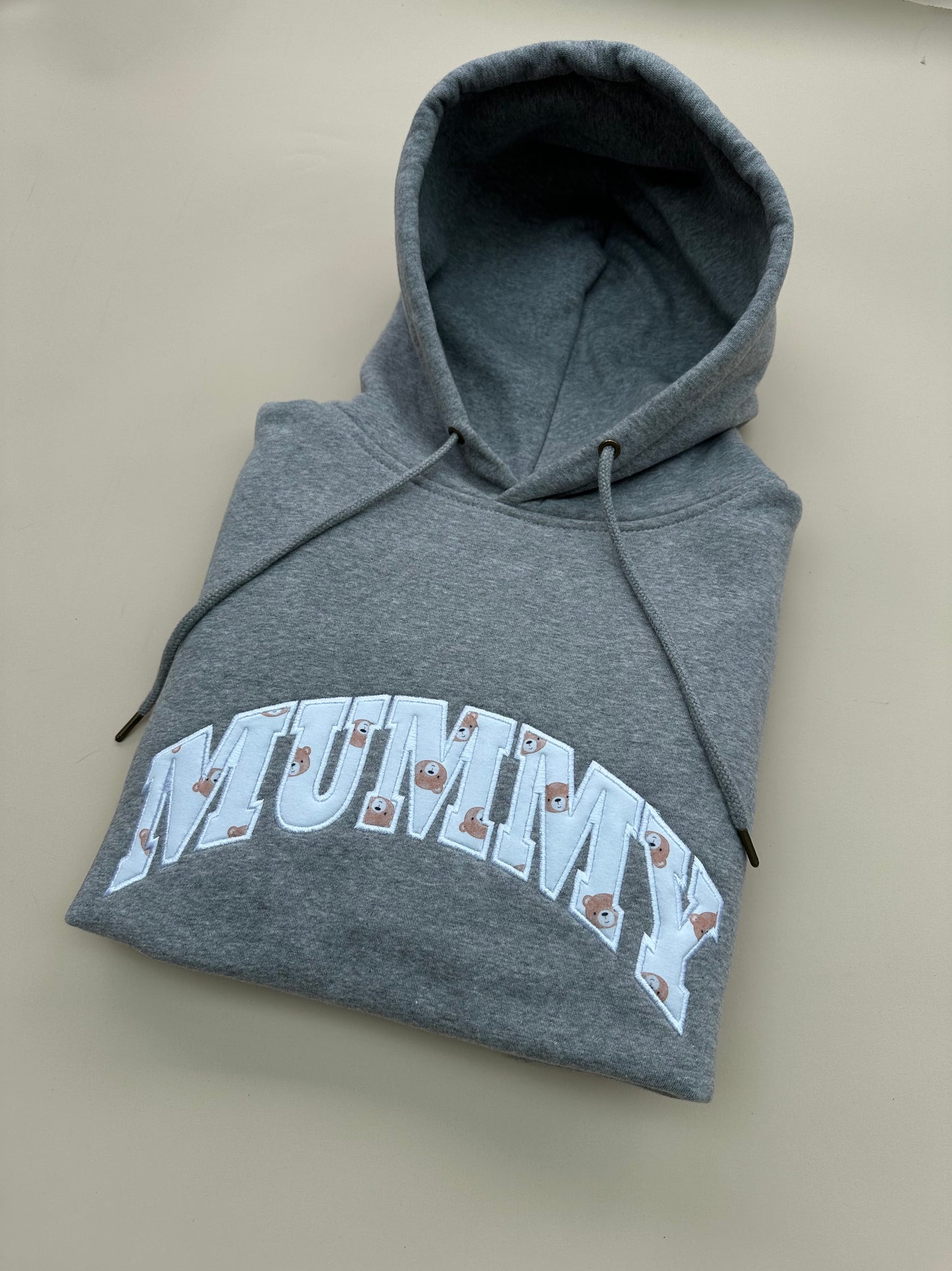 Custom Appliqué Hoodie in Curved Font - Choose your fabric