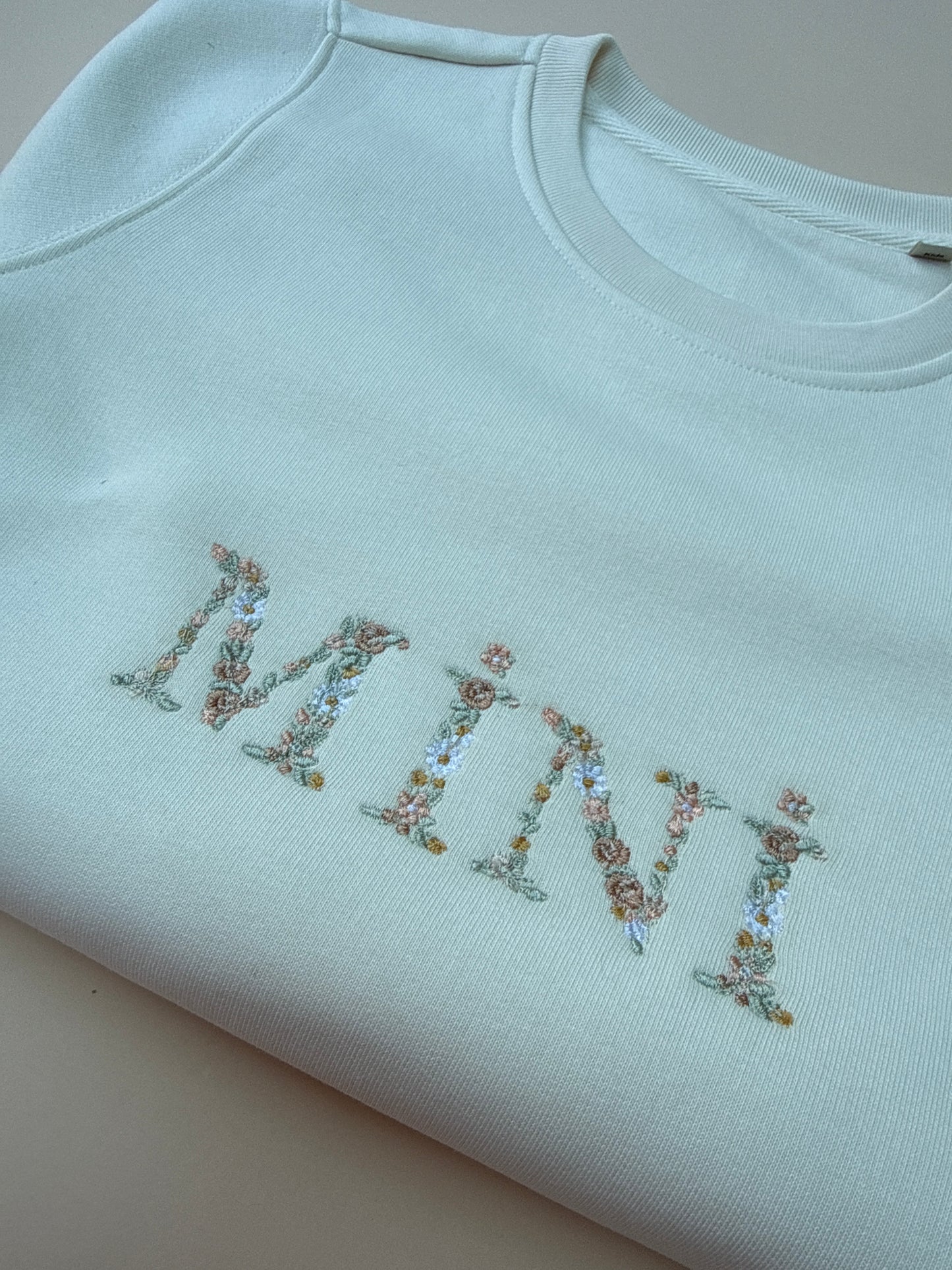 MINI floral Ivory Sweatshirt Age 6-8 years