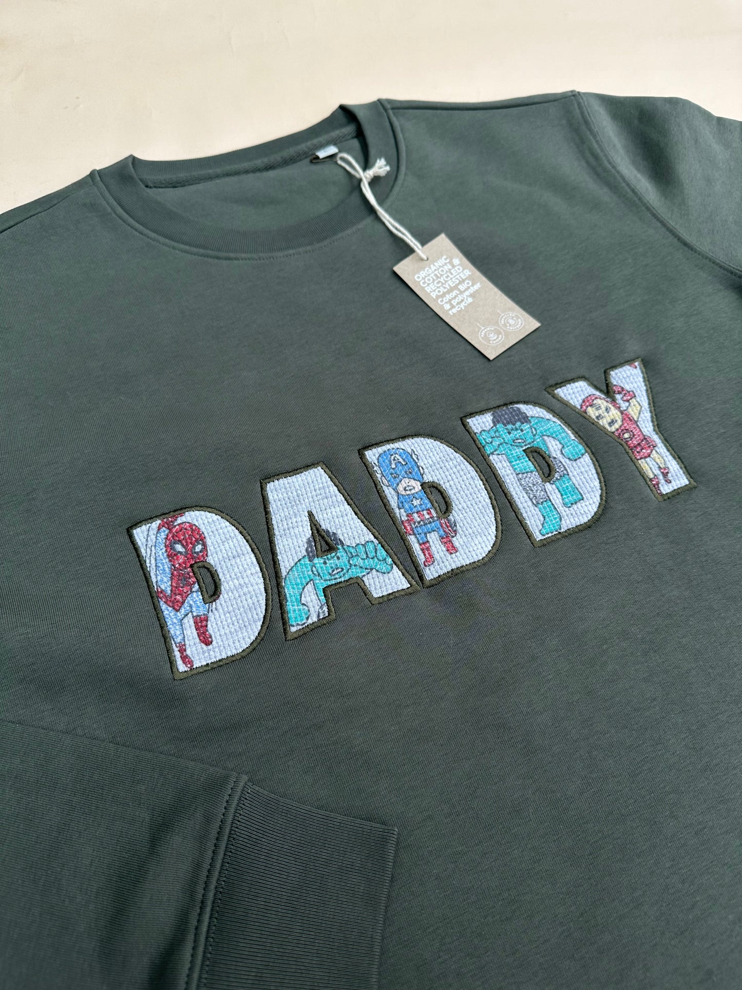 Custom Keepsake Appliqué Sweatshirt in Block Font