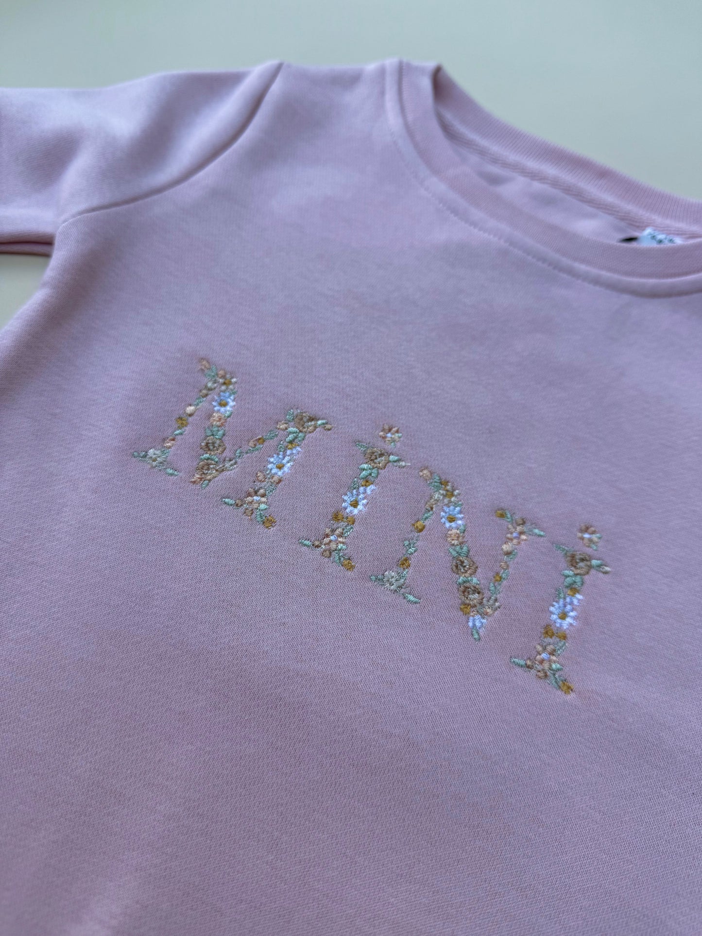 MINI floral Pink sweatshirt 12-18m