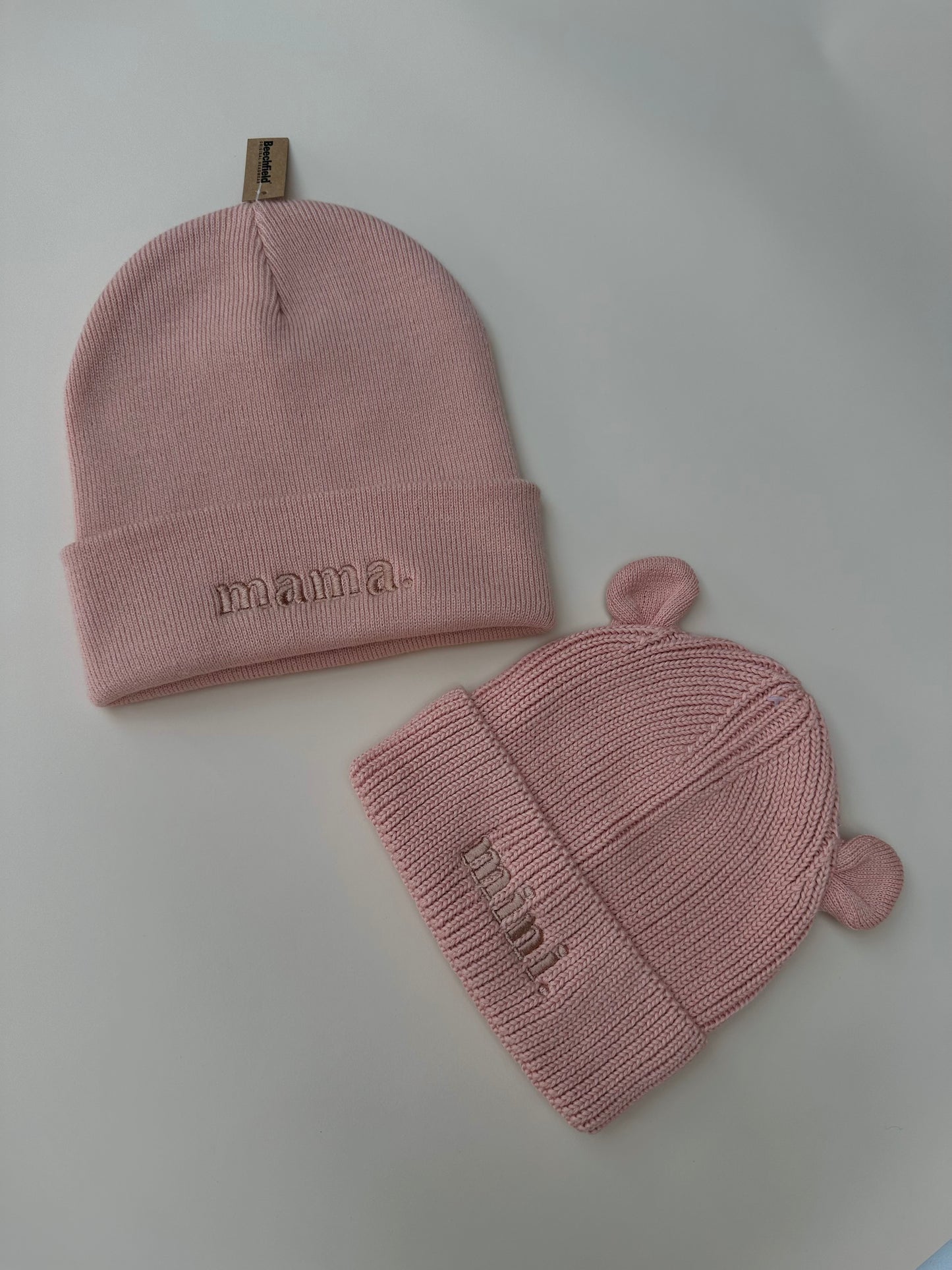 Mama & Mini baby bear beanies