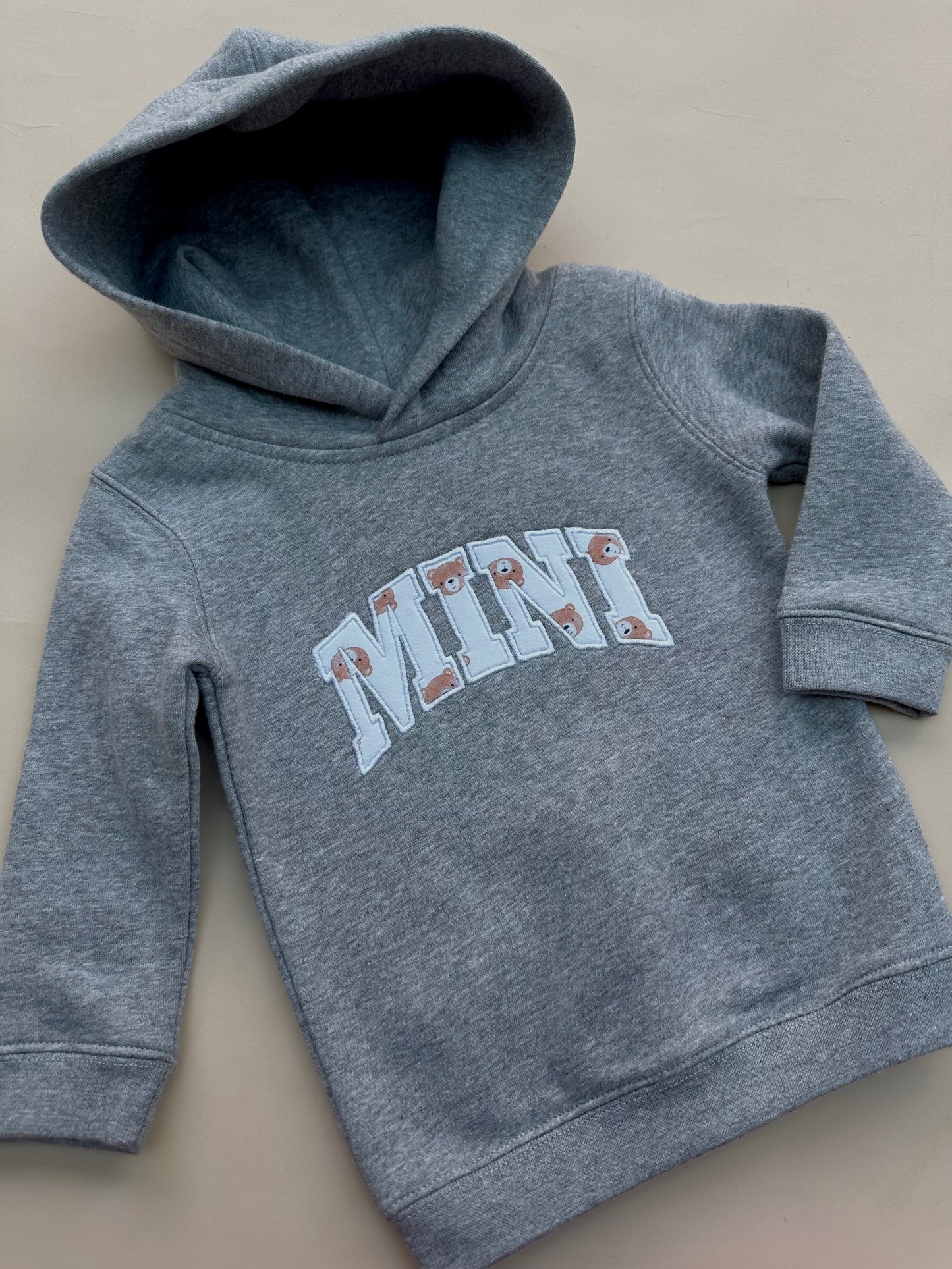 Teddy Bears Grey Marl MINI hoodie