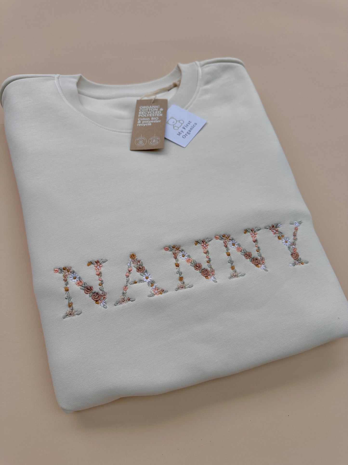 Ivory Floral NANNY sweater