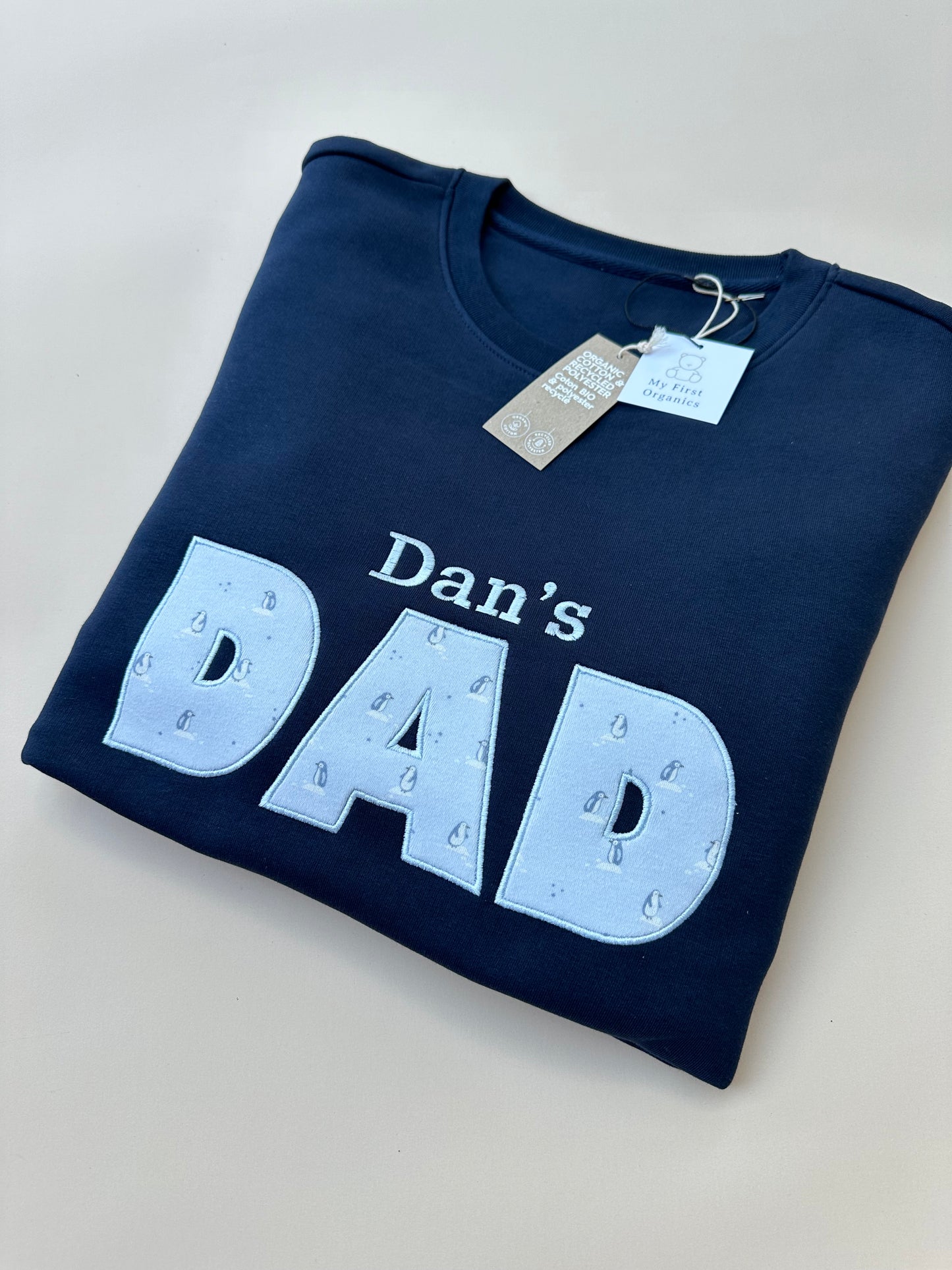 Custom Keepsake Appliqué Sweatshirt in Block Font