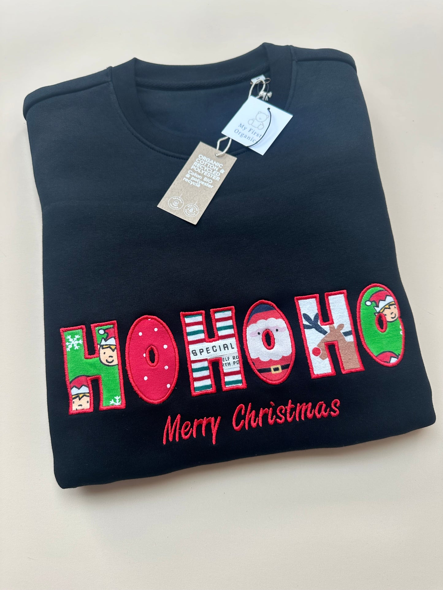 Custom Keepsake Appliqué Sweatshirt in Block Font