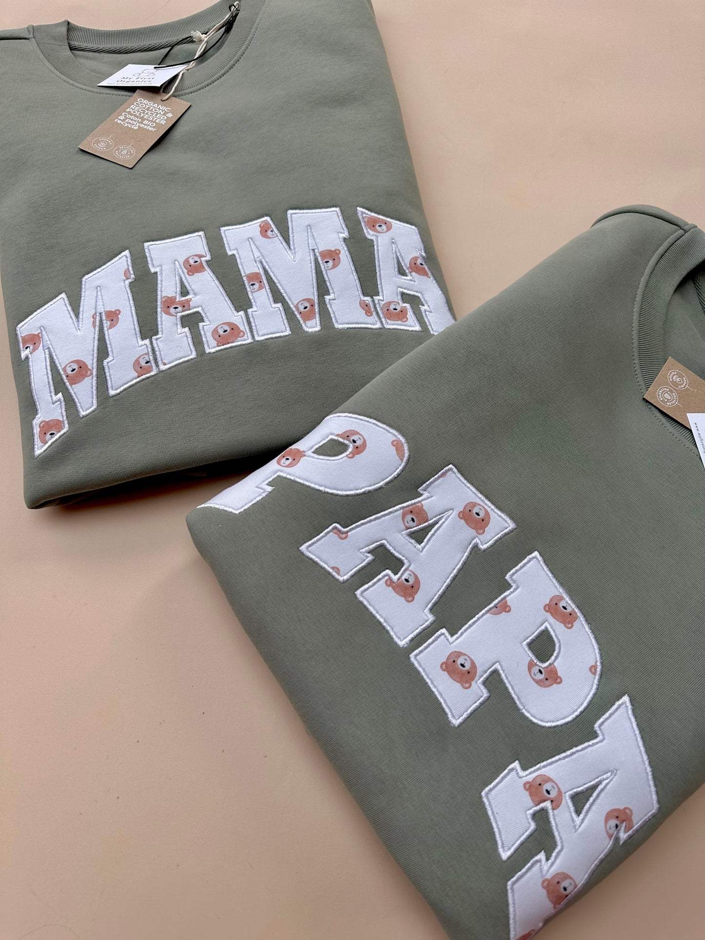 Custom Appliqué Sweatshirt in Curved Font - Choose your fabric