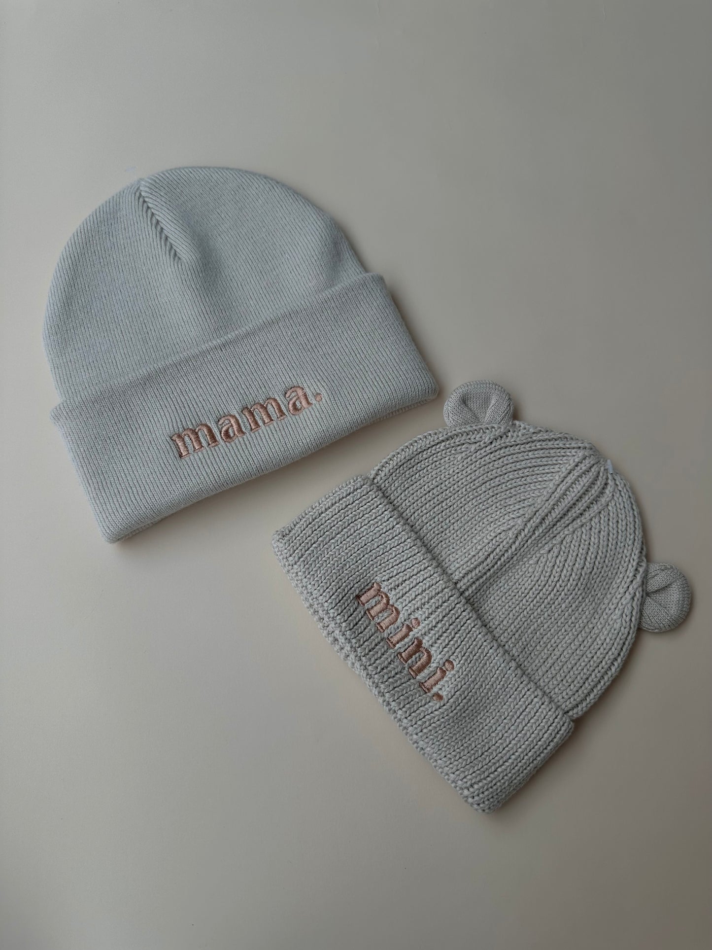 Mama & Mini baby bear beanies