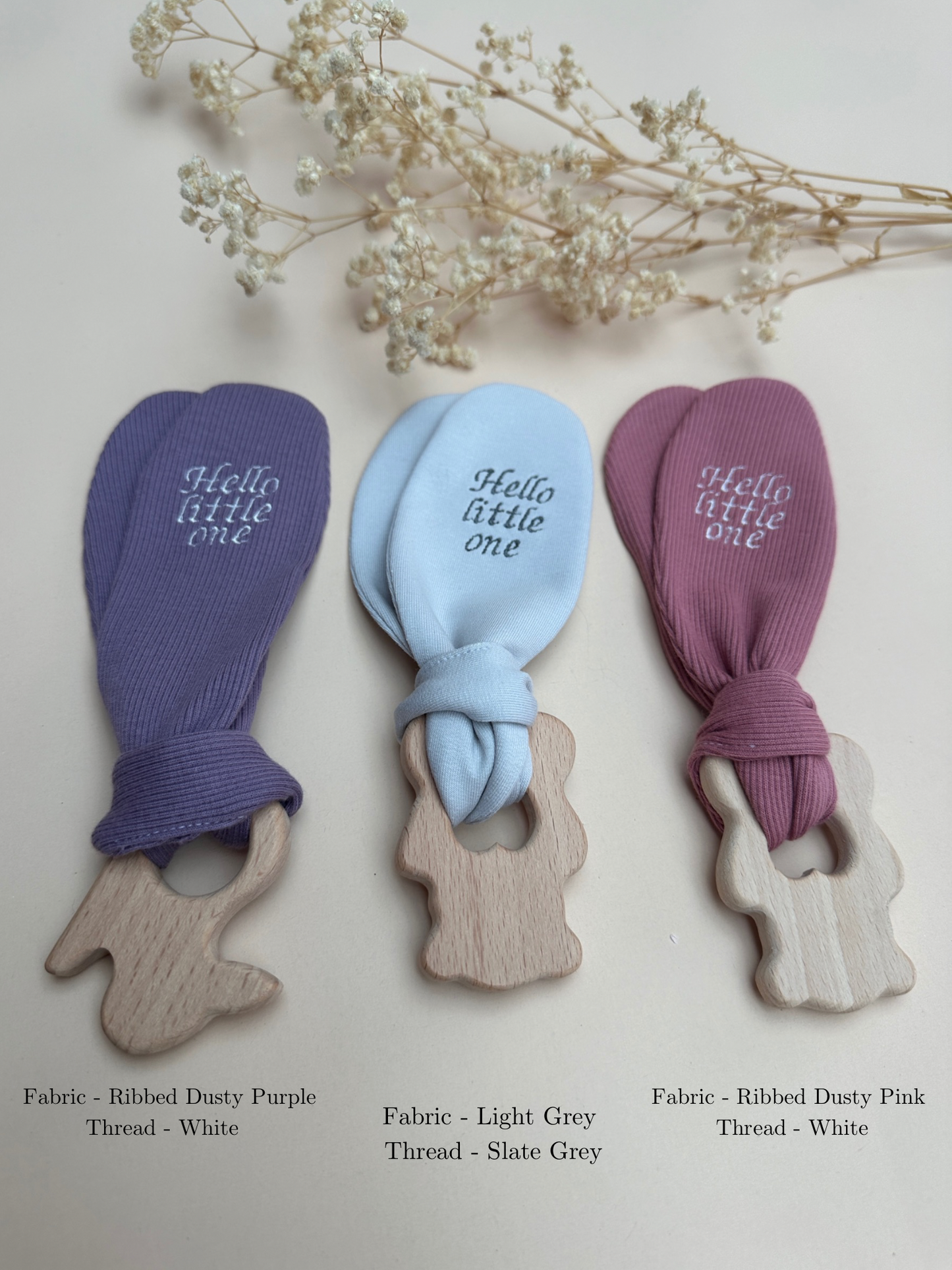 Personalised Beech Wood Teether