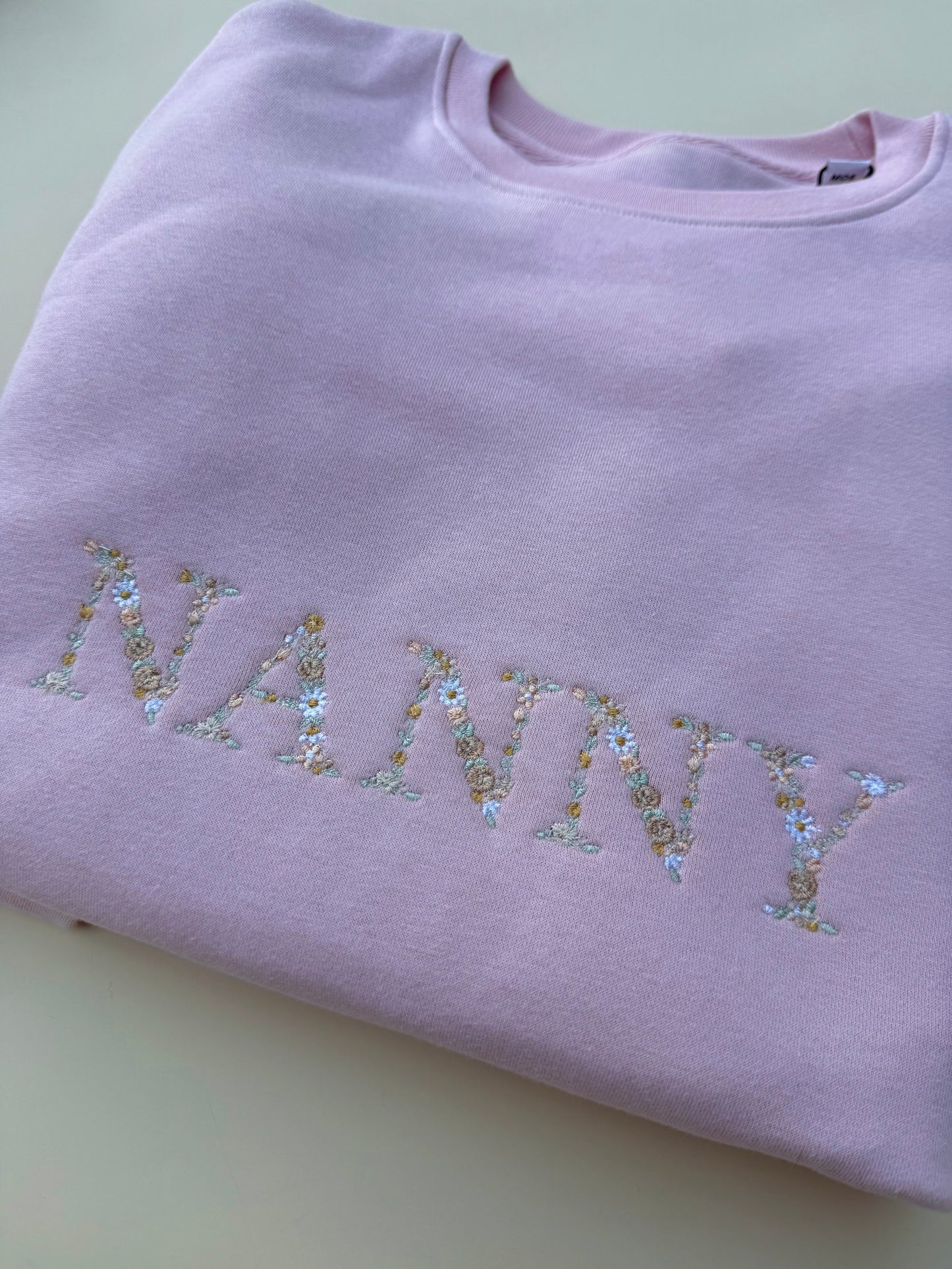 NANNY floral pink sweatshirt size Medium