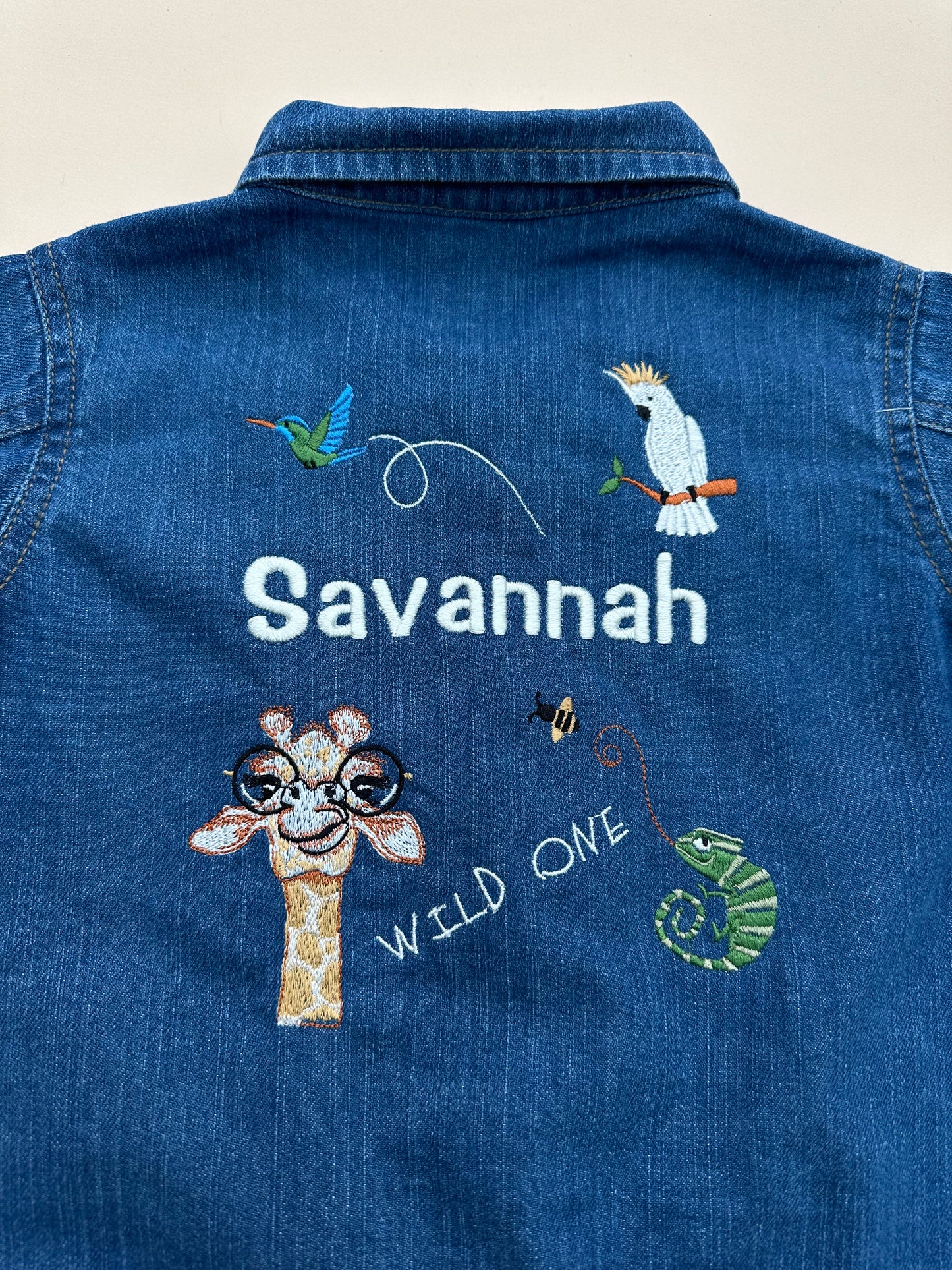 Little Wild Ones - Personalised Denim Jacket