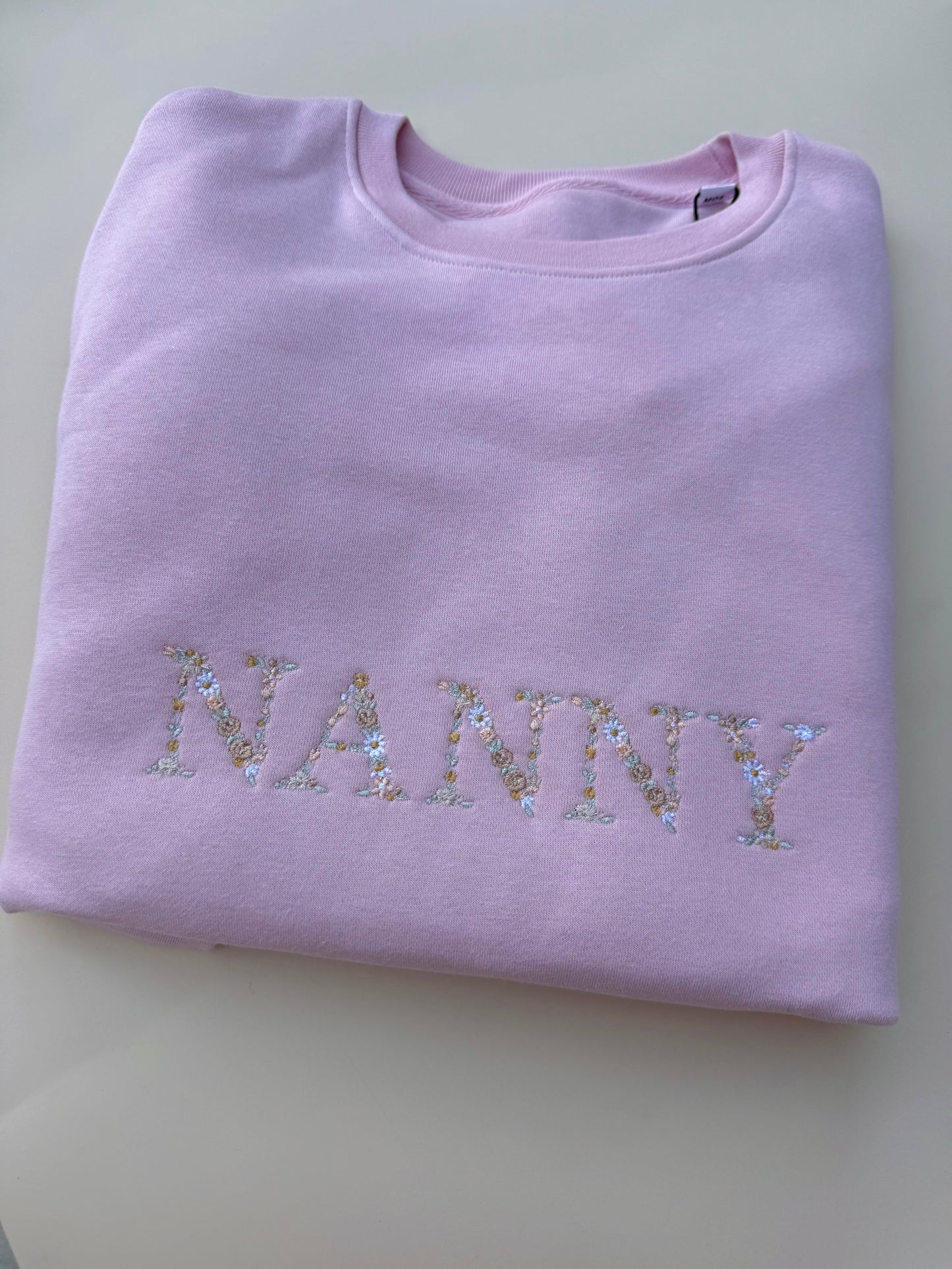 NANNY floral pink sweatshirt size Medium