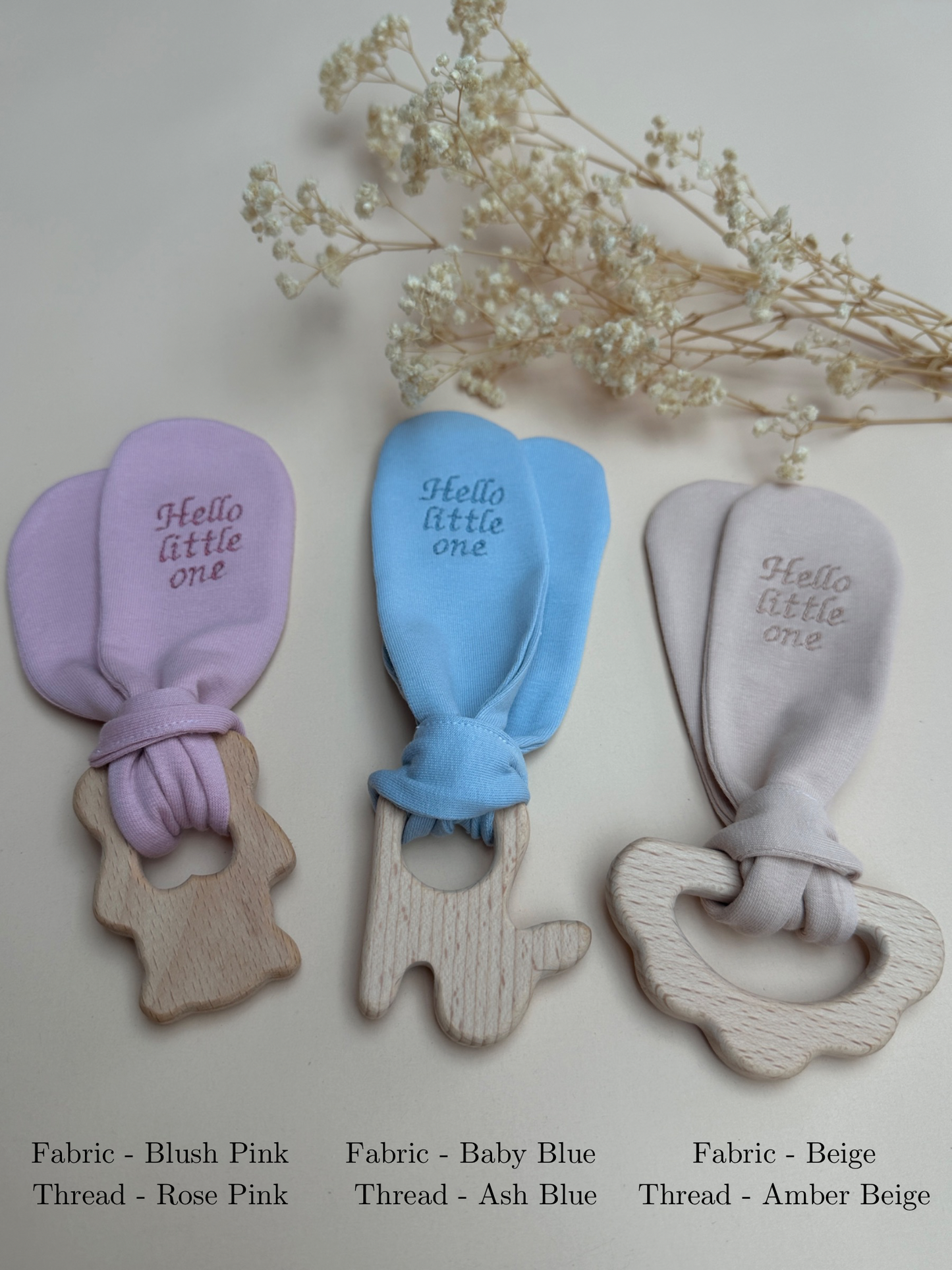 Personalised Beech Wood Teether