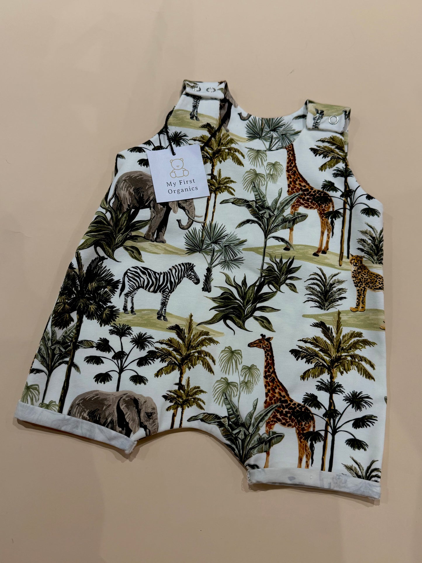 Shortie safari romper size 0-3m