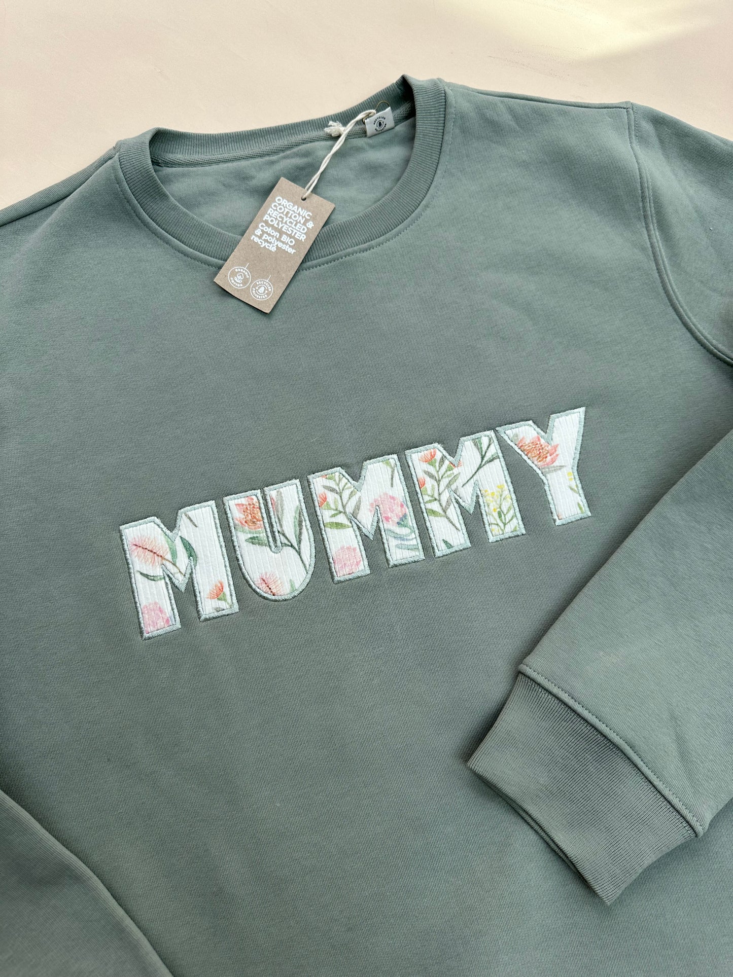 Babygrow Applique Sweatshirt in Block Font