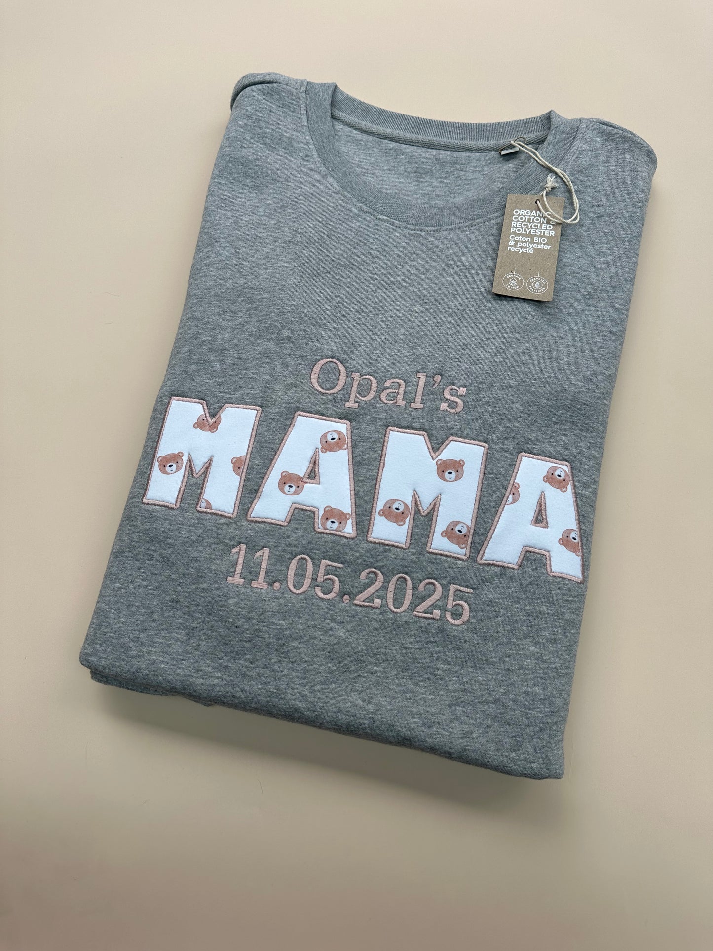 Custom Appliqué Sweatshirt in Block Font - Choose your fabric