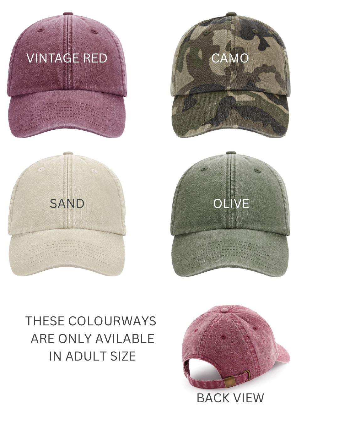 Family Matching Vintage Caps