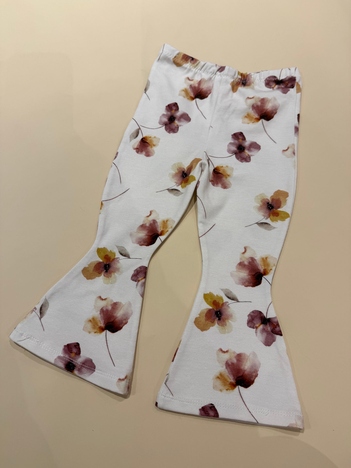Mauve floral flares size 12-18m