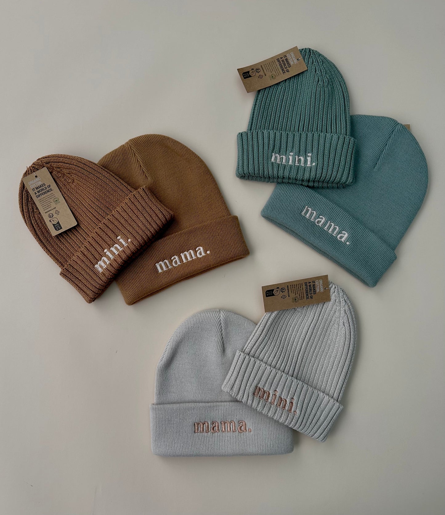 Mama & Mini childrens beanies (3-8years)