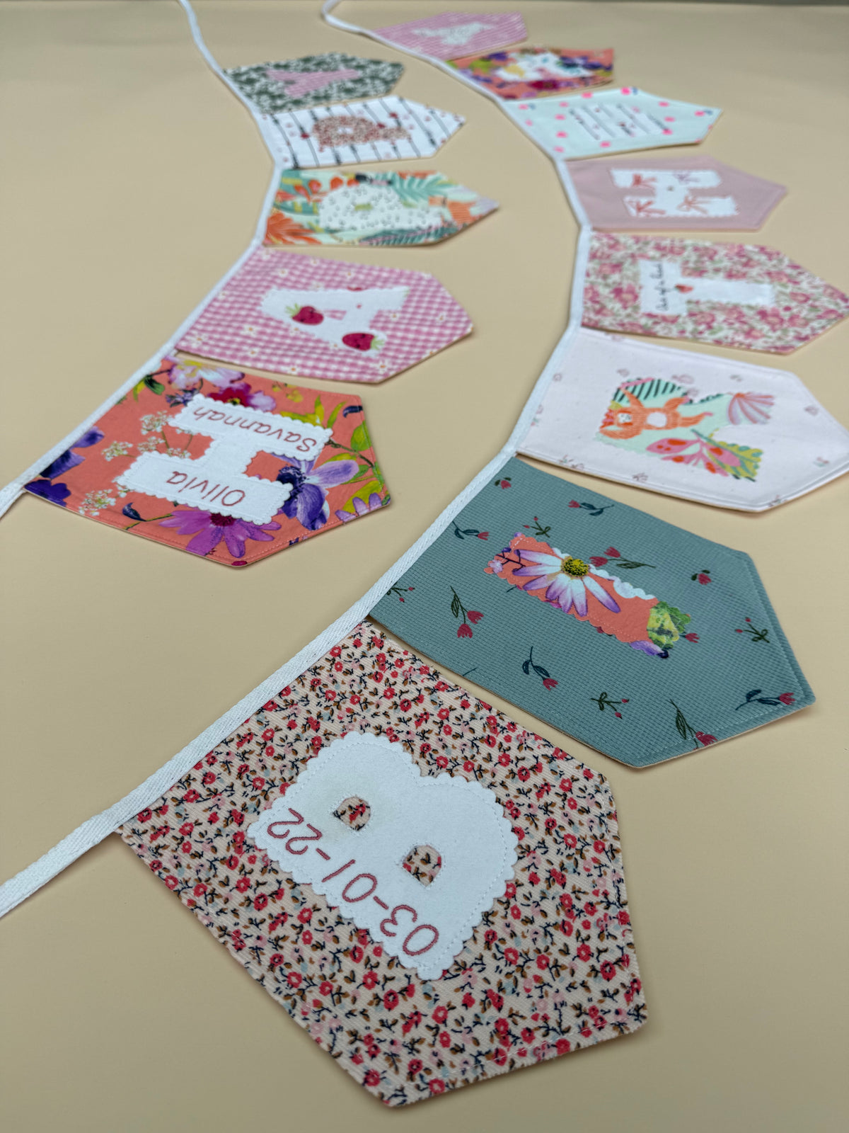 Handmade Keepsake Banner - Name or Any Wording