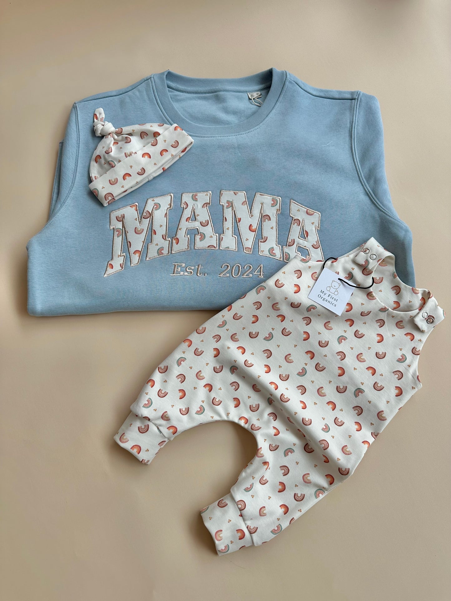 Appliqué Sweatshirt & Matching Romper- Choose your fabric