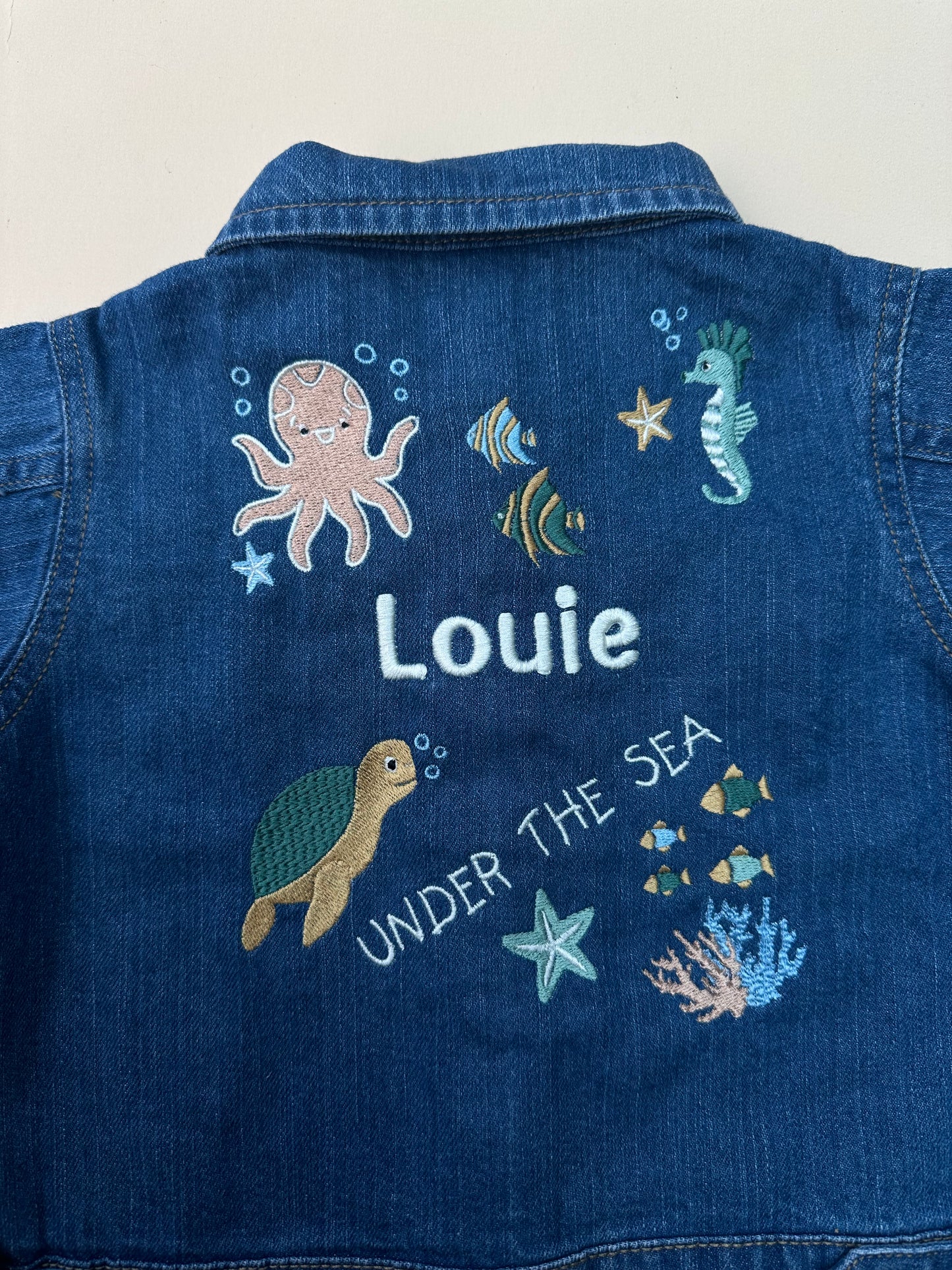 Under the Sea - Personalised Denim Jacket