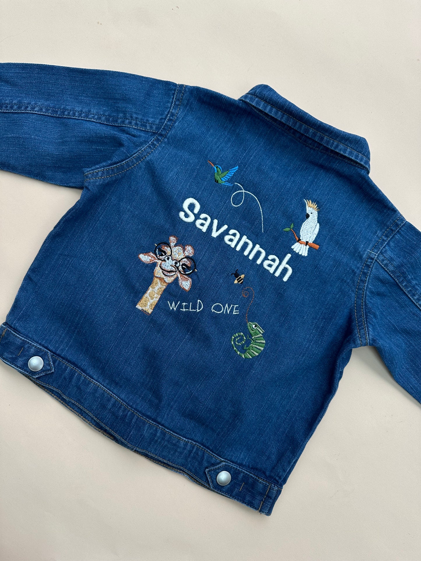 Little Wild Ones - Personalised Denim Jacket