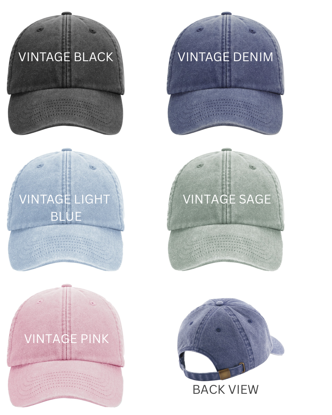 Family Matching Vintage Caps