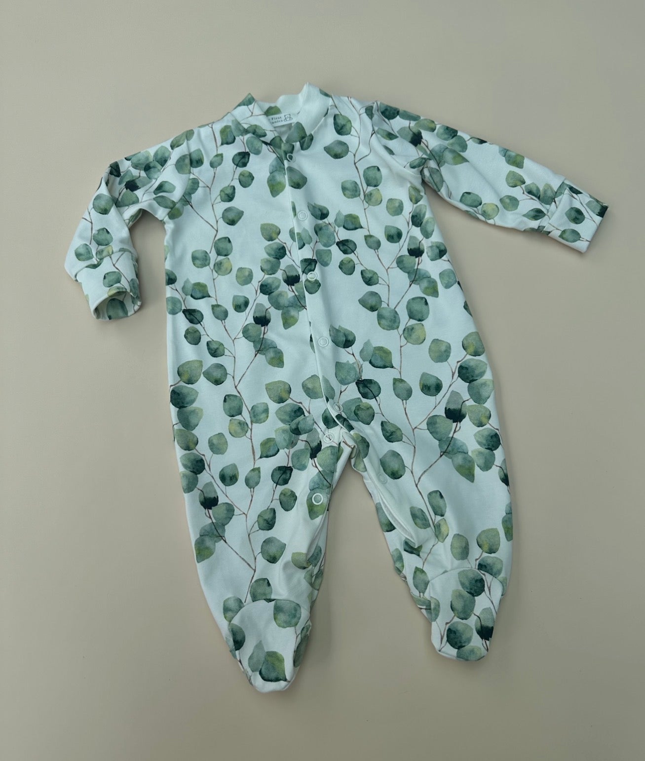 Eucalyptus baby sleepsuit size 0-3m
