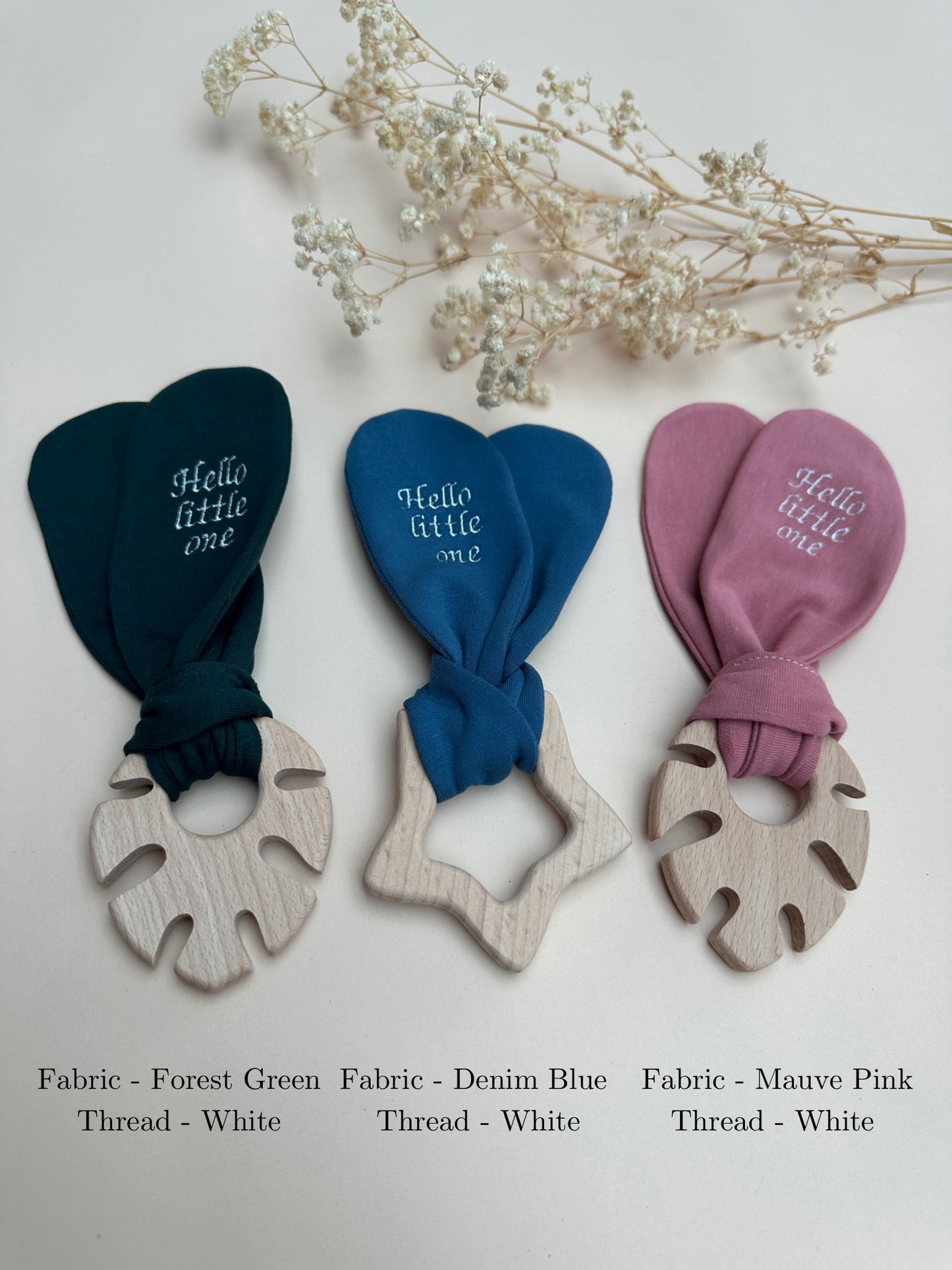 Personalised Beech Wood Teether