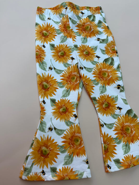 Sunflower & Bees flares size 9-12m