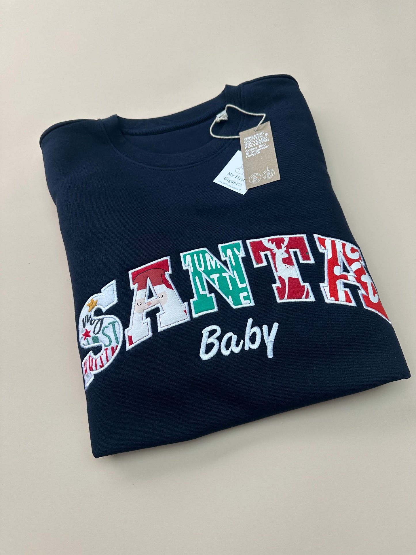 SANTA baby Christmas keepsake sweatshirt