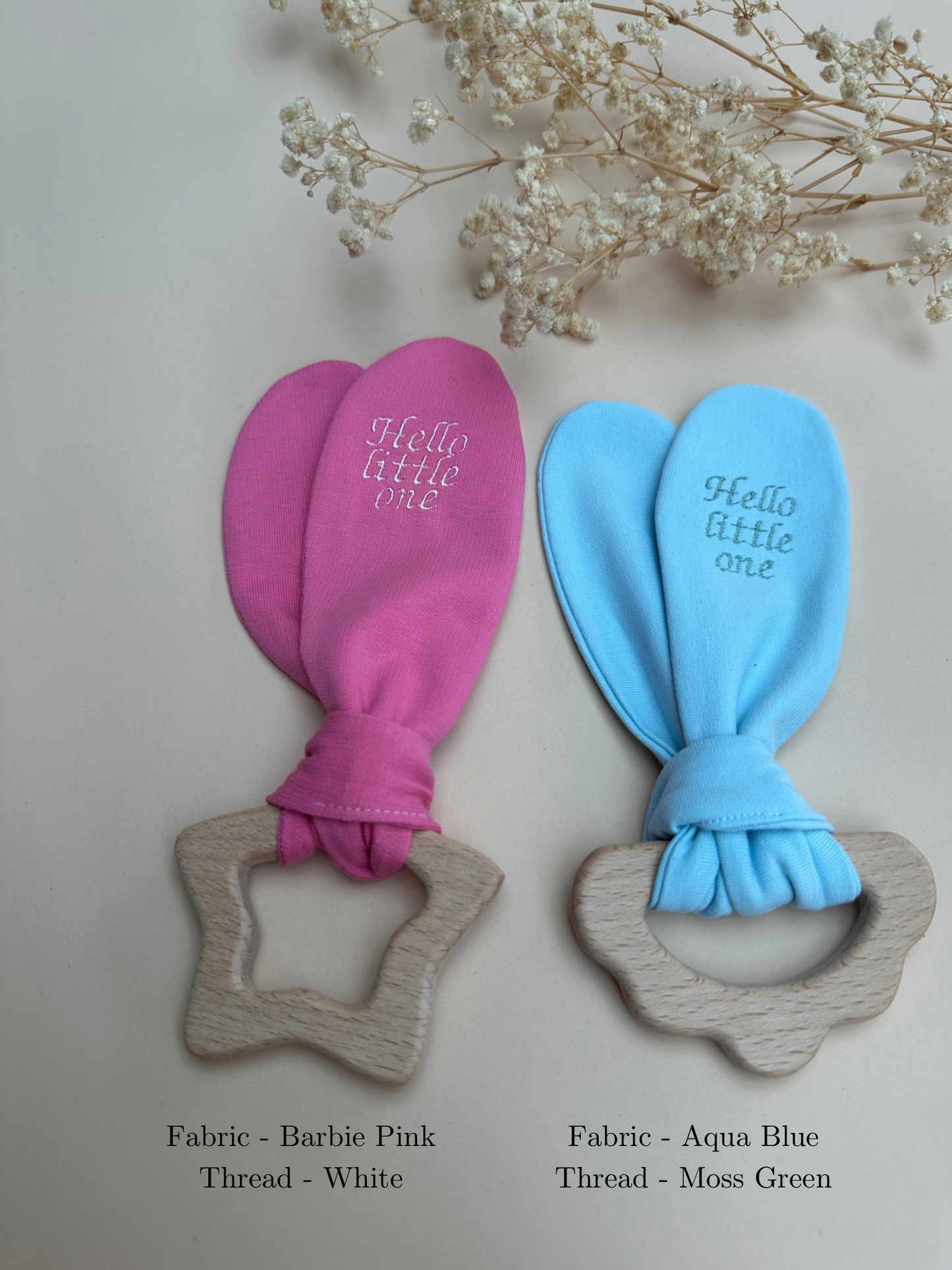 Personalised Beech Wood Teether