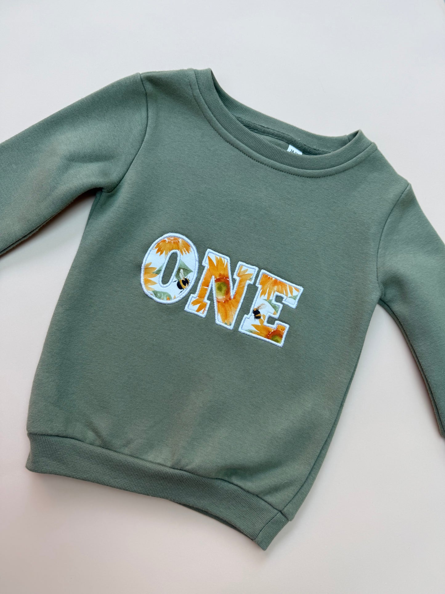 ONE birthday sweatshirt size 12-18m