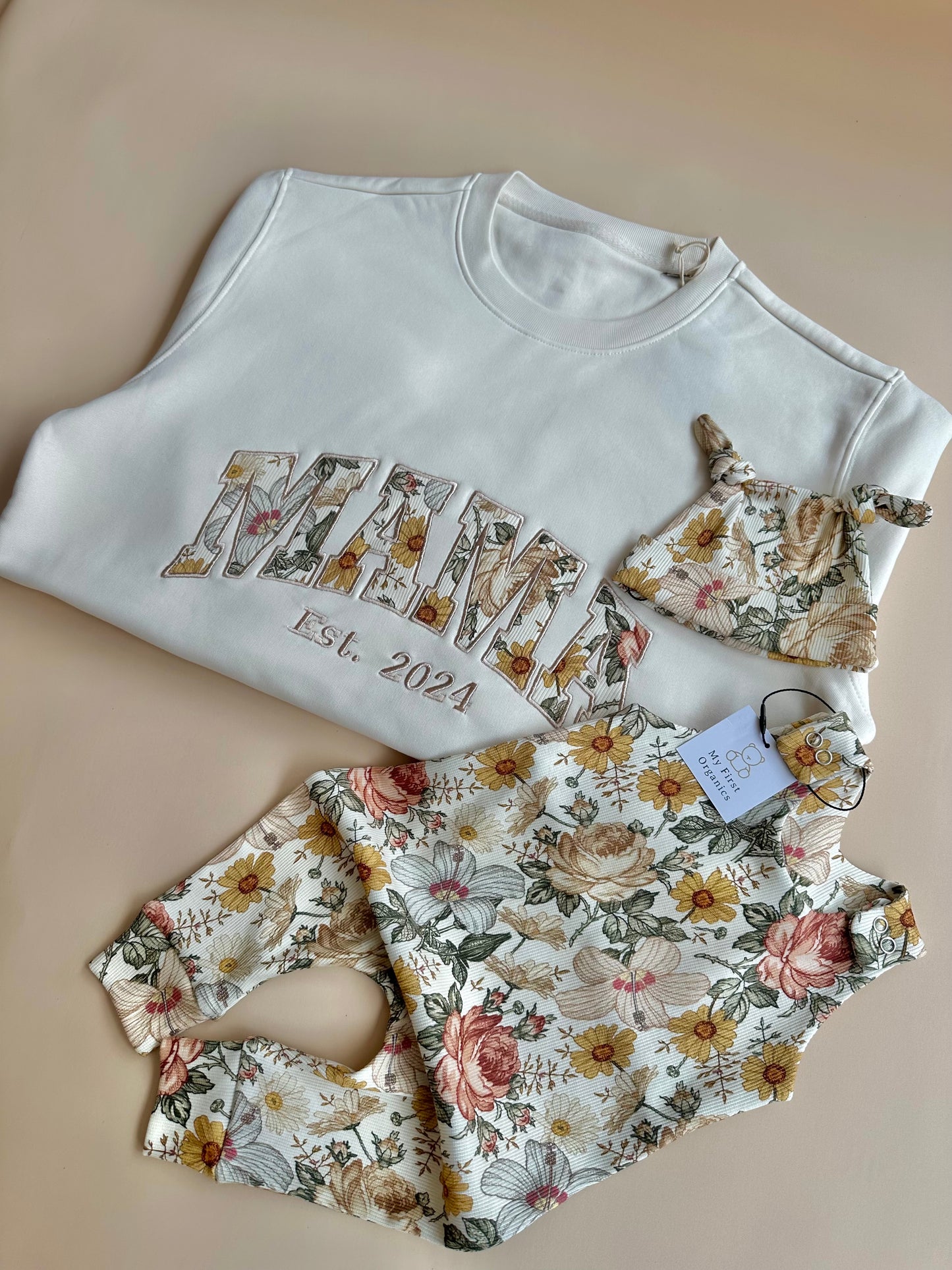 Appliqué Sweatshirt & Matching Romper- Choose your fabric