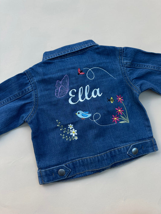 Little Garden Wonders - Personalised Denim Jacket