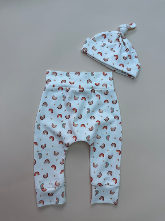 Leggings & hat size 0-3m