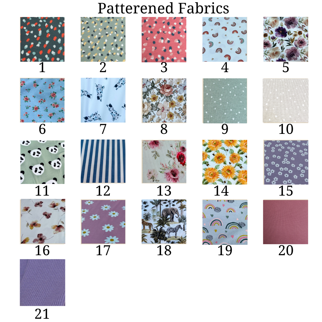 Organic Patterened Romper - Choose your fabric.